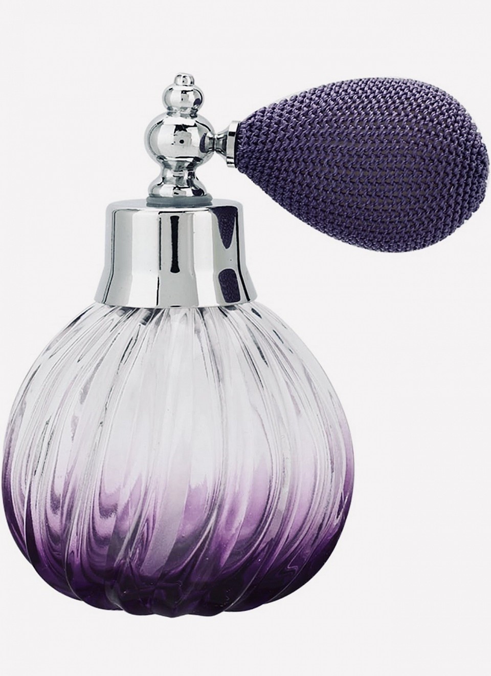 Joli grand flacon en verre violet, de 100ml, avec vaporisateur de style vintage, rechargeable, 59€